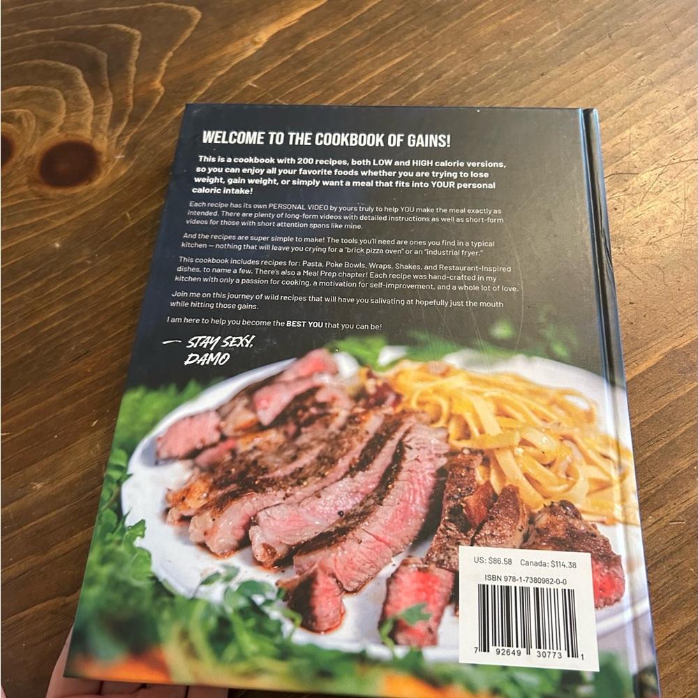 Cookbook of Gains by Damo – New - Picture 2 of 2